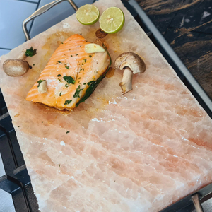 Venta caliente hecho a mano sal del Himalaya cocina losa azulejos artesanías naturales que sirven comida al por mayor azulejos tallados - Product Image 5