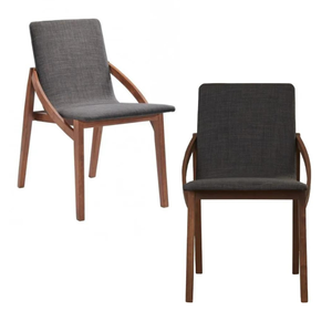 Sillas de comedor con marco de madera de estilo japonés, sillas de comedor sin brazos, muebles minimalistas modernos para sala de estar y comedor - Product Image 6