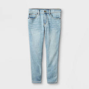 Jeans Super Elasticizzati e Super Skinny per Ragazzi, Blu Chiaro, Taglia 12 - Product Image 1