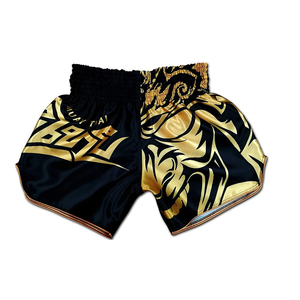 Pantalones Cortos de Kick Boxing y Muay Thai Personalizados de Alta Calidad, 100% Algodón, Seda y Satén, Transpirables, de Secado Rápido, con Cierre de Cordón - Product Image 4