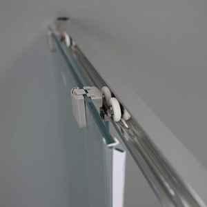 Mampara de Ducha de Vidrio Mate de 70x70 cm con Puertas Corredizas, Cortina de Ducha Estilo Génova - Product Image 6