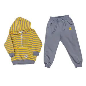 Top Quality Kids' Hoodie Sets 2-thread Footer Fabric 95% Cotton 5% Elastane Worldwide Shipping