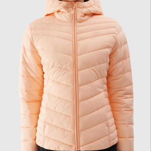 Chaqueta Acolchada con Capucha y Cremallera para Mujer, Tejido Grueso Transpirable, Ropa Abrigada para Exteriores - Product Image 6