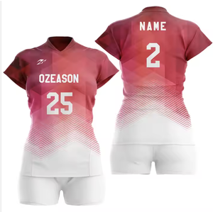 เครื่องแบบทีมวอลเลย์บอลสำหรับผู้ชายเครื่องแบบวอลเลย์บอลดีไซน์ตามสั่งสไตล์ใหม่ - Product Image 6