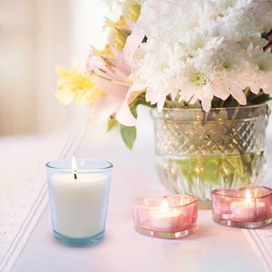 Tarro de vela de vidrio transparente con tapa Velas perfumadas en tarro de vidrio vacío Decoraciones para interiores y exteriores Proveedor indio - Product Image 1