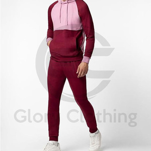 Survêtement pour homme à fermeture éclair, vente chaude, respirant, coupe ajustée, col montant, collection d'hiver, survêtement 100% coton - Product Image 4
