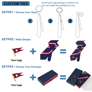 Cravatte in Seta Personalizzate alla Moda con Monogramma e Righe, Stampe di Animali come Anatre e Fagiani, Cravatte da Ufficio per Completi - Product Image 4