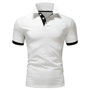Chemise de golf décontractée à manches courtes pour homme, avec logo personnalisé, respirante, en tissu toile à motif uni, couleur personnalisée - Product Image 2