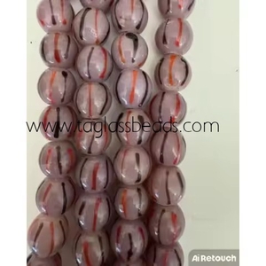 Cuentas sueltas de cristal de Murano de 10mm de colores surtidos, cuentas de cristal florales, fabricación de joyas en caja, cuentas de cristal - Product Image 1