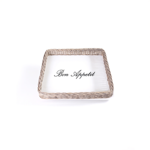 French Bistro Bon Appetit Eco-Friendly Natural Rattan Wicker <b>Bread</b> <b>Basket</b> Handwoven Kitchen Storage <b>Basket</b> - Product Image 2