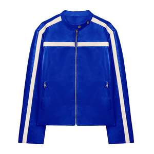 Chaqueta de Cuero Vintage Elegante para Hombre y Mujer con Capucha de Piel Sintética, Forro de Algodón Transpirable y Resistente al Viento - Product Image 1