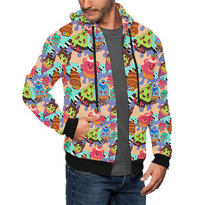 Sudaderas con capucha con cremallera y logotipo personalizado de alta calidad para hombres Fitness 100% algodón Anti-retráctil transpirable altamente recomendado para venta al por mayor - Product Image 2