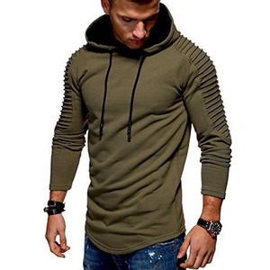 Sudadera con capucha extragrande informal con estampado de logotipo personalizado de fábrica OEM para hombre con bordado de poliéster/algodón para estampado de hojaldre para las estaciones de otoño - Product Image 5