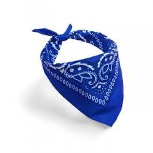 2025 Logo personnalisé imprimé de haute qualité 100% coton Bandana bleu visage écharpe pour une utilisation en extérieur - Product Image 1
