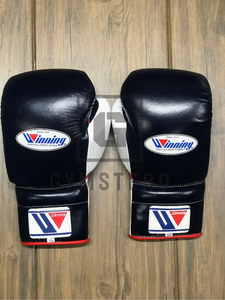 Guantes de Boxeo de Alta Calidad Personalizables con Cordones, de Cuero Genuino, con Cierre Ajustable de Velcro, Protección Completa para los Dedos - Product Image 3