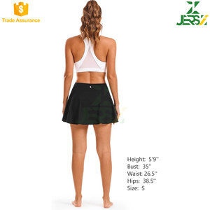 Jupe de pickleball pour femme, taille naturelle, respirante, en velours côtelé, avec poches, pour le sport et la course à pied - Product Image 6