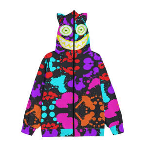 Custom Logo Full Face Zipper Oversized <b>Hoodies</b> Street Wear <b>Thermal</b> <b>Hoodies</b> for Winter - Product Image 1