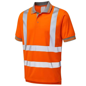 Camiseta Polo de Manga Corta de Alta Visibilidad con Tela Suave para Construcción, Almacenes y Equipos de Ingeniería - Product Image 3