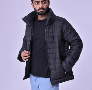 Custom Men's Waterproof Breathable Winter Solid Regular Fit Windproof Woven Polyester/Cotton Zipper Closure men Puffer <b>Jacket</b> - Product Image 6