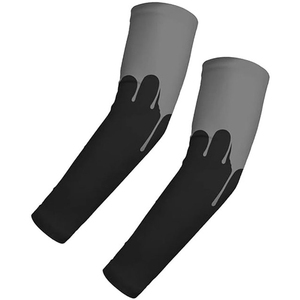 Manchons de bras de compression avec logo personnalisé Protection UV anti-goutte Respirant 100% polyester écologique Vêtements de sport pour l'extérieur - Product Image 5