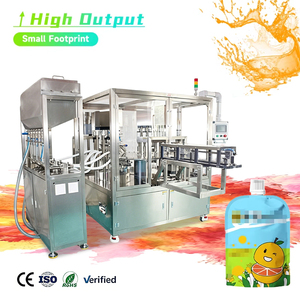 Fully Automatic Nozzle Bag Rotary Juice Filling <b>Making</b> Water Sachet Packaging Liquid Packing Machine - Product Image 1