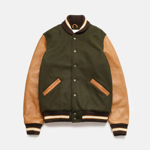 <b>Women's</b> High Street Style Sheep Skin Varsity Jackets Custom Design Full Sleeves Breathable Winter Quality Wholesale Casual - Product Image 4