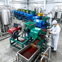 1TPH Palmoliepersmachinefabriek voor de extractie van rode olie uit vers palmvruchtvlees
