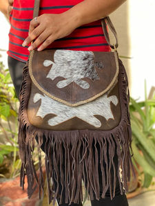 Nuevo diseñador hecho a mano para mujer, bolso elegante, bolso con flecos de cuero, bolso de hombro, bolso de cuero de vaca con borlas, bolso de lujo Ledies - Product Image 3