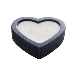 Bol en bois en forme de cœur de style rustique, en bois massif, fait à la main, pour servir dans la cuisine - Product Image 6