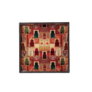 Premium Quality <b>Large</b> Serving <b>Tray</b> Enamel Coated Wood and Metal <b>Tray</b> for Indoor and Outdoor Food Serving at Parties and Events - Product Image 5