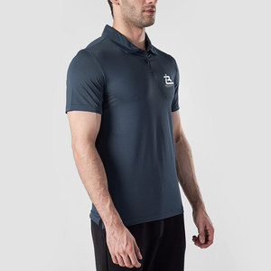 Polo de sport ajusté de qualité supérieure avec coutures durables et finitions impeccables, coupe moderne pour l'entraînement sportif - Product Image 2