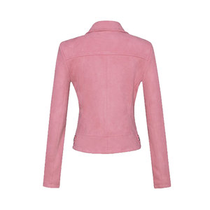 Women's High Quality Custom Size Genuine Leather <b>Jacket</b> Breathable Fashionable Cotton Wholesale Price Plain Dyed Technique - Product Image 2