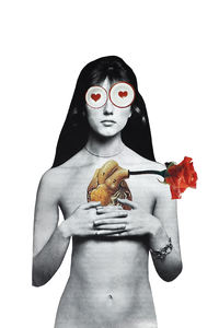 Cartes postales érotiques avec collage vintage - Décoration d'intérieur originale et créative 15x10cm - Product Image 3