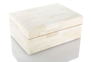 Caja de joyería con incrustaciones de hueso, protector de joyería, respetuoso con el medio ambiente, diseño de incrustación de hueso, joyería y caja de almacenamiento - Product Image 5