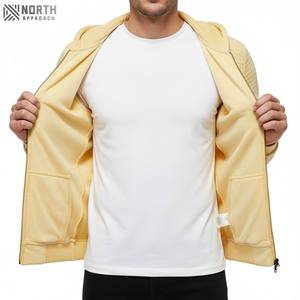 Venta al por mayor de OEM Streetwear Hombres Full Zip Up Hoodies de alta calidad de poliéster de algodón de gran tamaño Streetwear Sudaderas con capucha Hombre - Product Image 6