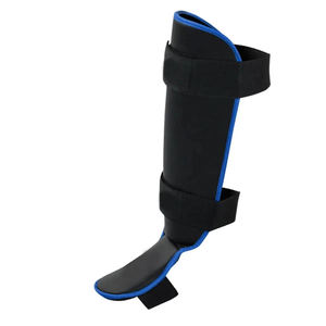 Venta al por mayor personalizado nuevo cuero espinilleras boxeo pierna Protector Muay Thai MMA Kick Boxing espinilleras - Product Image 5