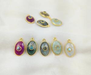 จี้เงินแท้รูปไข่ลาบราดอไรต์ - Product Image 4