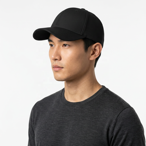 Unisex <b>Black</b> <b>Baseball</b> <b>Cap</b> 6-Panel Adjustable Solid Color Twill Fabric Casual Hat for Adults Four Seasons Wear - Product Image 2