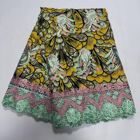 Pour les femmes robes Good100 % coton qualité africaine cire dentelle impression Ankara dentelle tissu 6 Yards Organza tissu tissé dîner chaussures