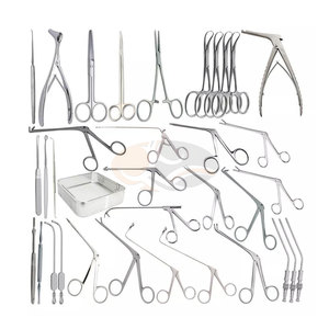 JACKBILLY Ensemble complet d'instruments de FESS Outils de chirurgie des sinus ORL réutilisables Manuel chirurgical en acier inoxydable de haute qualité - Product Image 1