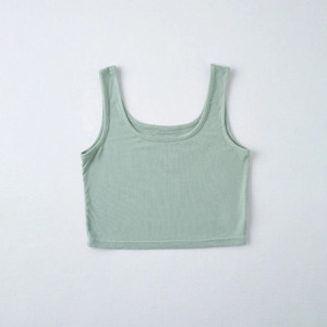 Camisetas sin mangas de verano informales de punto sin mangas para mujer, ropa de gimnasio transpirable de secado rápido de talla grande al por mayor - Product Image 1