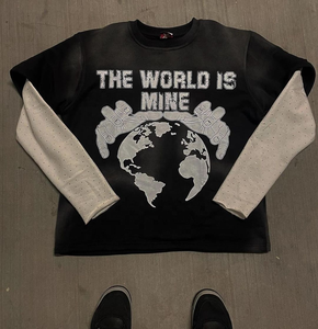 Nueva camiseta de doble capa para hombre, manga corta, cuello redondo, algodón orgánico, ajuste Regular, Anti-Pilling - Product Image 1