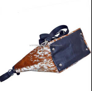 กระเป๋าถือหนังแท้วินเทจสำหรับผู้หญิงกระเป๋าถือดีไซน์หรูหราสไตล์ตะวันตกมีซิปงานปักหวาย - Product Image 3