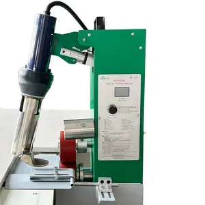 Masaüstü makinesi PVC branda ısı yapıştırma makinesi otomatik yürüyüş şeffaf perde bıçak kazıyıcı ütü makinesi