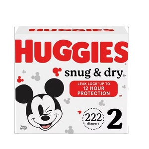 Huggies Snug Dry Tamaño 2 Pantalones desechables Pañal 222 Count 12-18 lbs Venta al por mayor Material de algodón Impreso Bebés Tamaño 4 Japón - Product Image 1