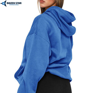 Sudadera con Capucha para Mujer, Casual, de Primavera, Ecológica, Antiarrugas, Transpirable, de Color Sólido, 100% Algodón, de Secado Rápido - Product Image 2