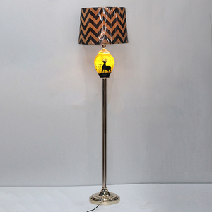 Handmade tùy chỉnh Lạc Đà da đèn sàn đôi ánh sáng nhiều màu thiết kế E27 điện cho khách sạn phòng khách & góc trang trí nội thất - Product Image 1