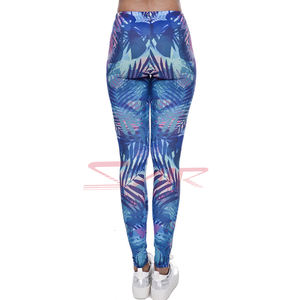 2025 Women's High Waist 100% Cotton Breathable Knitted Legging Sweat Proof Sublimation Fitness <b>Tights</b> Stylish & <b>Sexy</b> Wear - Product Image 4