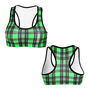 Soutien-gorge de sport sublimé taille plus à maintien moyen pour le fitness, la salle de sport, le yoga, l'entraînement, vêtements de sport élégants pour femmes. - Product Image 4