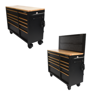 Armoire de rangement pour outils roulants à 10 tiroirs en acier inoxydable robuste de 132cm personnalisable ODM/OEM pour garages mécaniciens Vietnam - Product Image 1